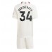 Billige Manchester United Donny van de Beek #34 Børnetøj Tredjetrøje til baby 2023-24 Kortærmet (+ korte bukser)